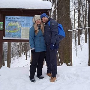 Marcel na vrcholu Šostýn (17.1.2021 12:51)