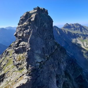Pavel Svoboda on the summit of Javorový roh (11.8.2025 16:40)