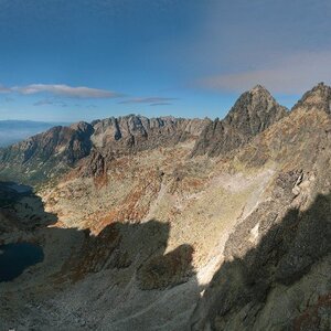 marko on the summit of Východný Železný štít (2.10.2011 21:53)