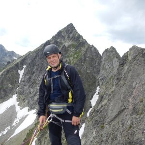 Rastislav Biarinec on the summit of Predný Kopiniak (5.7.2019 12:55)