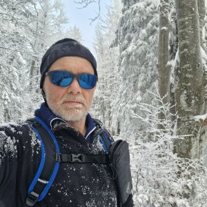 Rastislav Biarinec on the summit of Hoľa (13.1.2025 13:36)