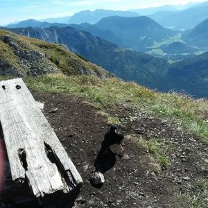Petr Snížek on the summit of Loser (12.9.2018 13:34)