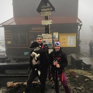 Jan Janiš na vrcholu Pustevny (7.1.2018 12:58)