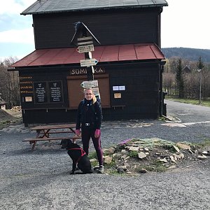 Kristýna na vrcholu Pustevny (7.5.2020 16:46)