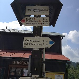 hanule na vrcholu Pustevny (6.8.2018 11:59)