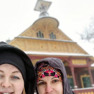 Lenka Nenutilová na vrcholu Pustevny (6.1.2021 11:21)