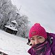 Michelle Sýkorová na vrcholu Pustevny (31.1.2021 13:21)