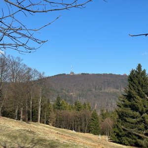 akam na vrcholu Černá hora JZ vrchol (3.4.2025 15:57)