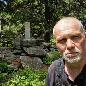 Rastislav Biarinec on the summit of Uplaz (25.6.2023 12:25)