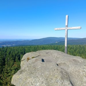 David Pšenica on the summit of Holubník (8.8.2026 17:11)
