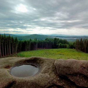 AlenaŠ on the summit of Jeřabčina (7.6.2025 9:10)