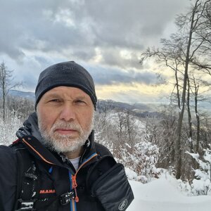 Rastislav Biarinec on the summit of Grúň S (22.12.2023 14:33)