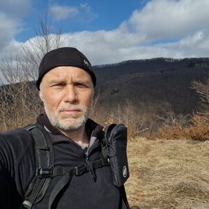 Rastislav Biarinec on the summit of Grúň S (9.3.2024 11:03)