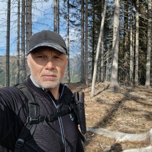 Rastislav Biarinec on the summit of Črchľa (10.3.2025 10:33)