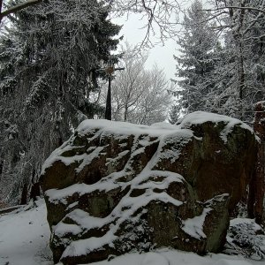 Stanlynka90 on the summit of Klášťov (15.2.2025 12:29)
