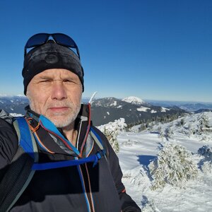 Rastislav Biarinec on the summit of Skalka (20.1.2024 11:09)