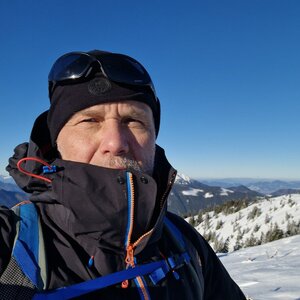 Rastislav Biarinec on the summit of Skalka (20.1.2024 14:18)