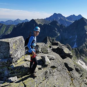Martin Horáček na vrcholu Litvorový štít (30.7.2020 8:56)