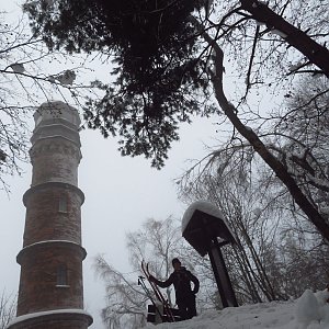 Iveta Válová na vrcholu Kopanina (21.1.2021 10:37)