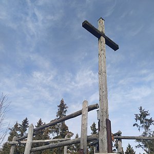 Marie Johnová on the summit of Roland's Stone (19.3.2023 11:47)