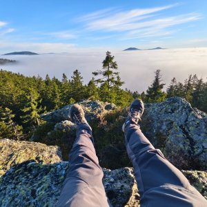 Jiří Králík on the summit of Künische Kapelle (8.11.2025 15:03)