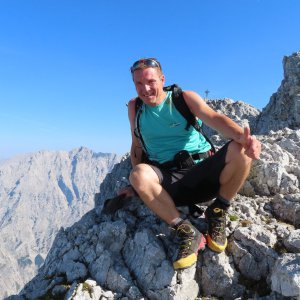 Divočák on the summit of Kleinkalter (10.9.2023 15:17)