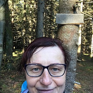 Kamila  Petrová na vrcholu Smrčina (12.10.2019 15:08)