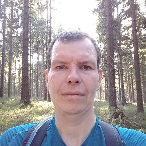 Michal Krčmář na vrcholu Smrčina (26.10.2019 14:47)