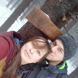 Vendula Kalocsányiová na vrcholu Smrčina (28.12.2018 14:44)