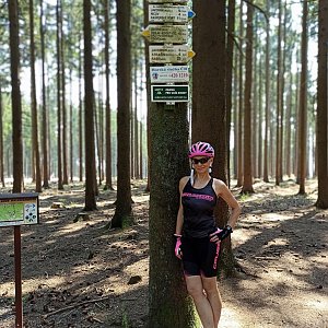 Pavlína Sýkorová na vrcholu Javorník (10.8.2020 13:10)