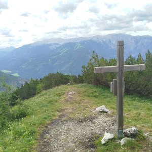 Jan Blažej on the summit of Blosskogel (7.7.2026 9:45)