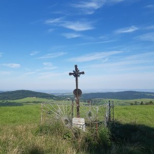 ZdenkaV on the summit of Šibenický vrch (9.8.2025)