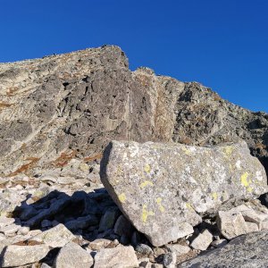 Šárka on the summit of Kopa nad Váhou (29.9.2023 8:30)