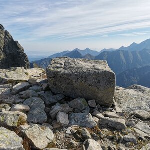 Šárka on the summit of Kopa nad Váhou (25.8.2024)