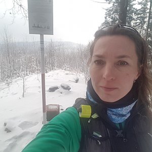 Marcela Kubíčková na vrcholu Tanečnice (12.12.2021 10:35)