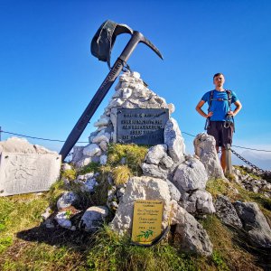 Jiří Králík na vrcholu Guter Hirt (1.10.2023 15:49)