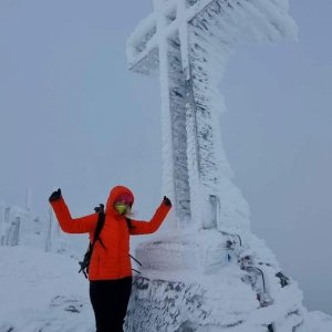 Mársy Montblanc na vrcholu Klosterwappen (14.1.2023 12:55)