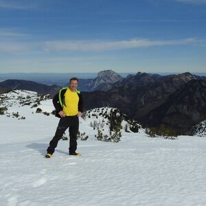 Divočák on the summit of Langwand (3.3.2024 11:40)