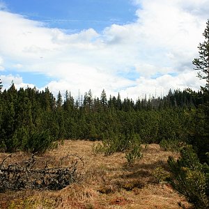 Bouřka on the summit of Přední Mlynářská slať (8.5.2015 13:29)