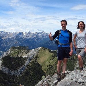 Iveta Válová on the summit of Heart Mountain (1.6.2017 14:24)