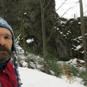 Jaroslav Flidr on the summit of Ostrovica (16.12.2023 11:15)