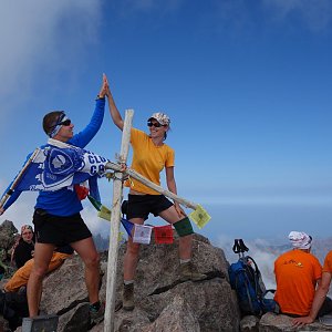 Iveta Válová on the summit of Monte Cinto (10.7.2015)