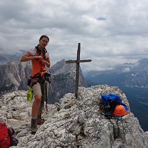 Iveta Válová na vrcholu Col Rosa (1.8.2015 13:12)