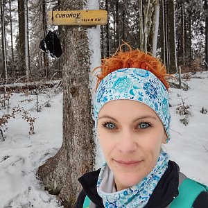 Ivka na vrcholu Čuboňov (28.2.2021 12:24)