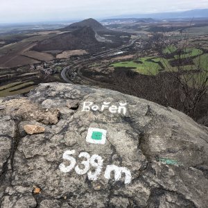 Jiří Škorec na vrcholu Bořeň (15.3.2026 9:08)