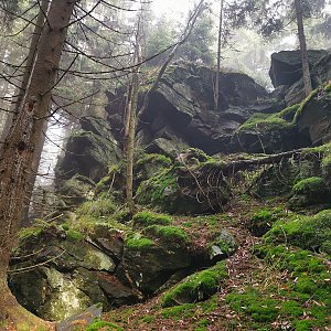 Martin Horáček na vrcholu Šindelná hora - JZ vrchol (23.10.2022 15:57)