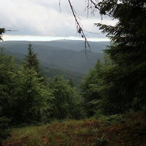 Bouřka na vrcholu Šindelná hora - JZ vrchol (30.6.2024 17:10)