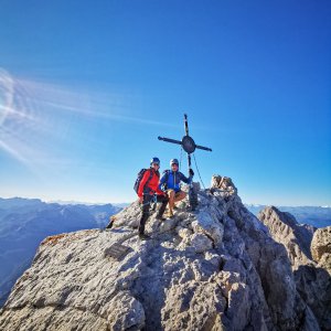 Jiří Králík on the summit of Watzmann (29.9.2023 9:20)