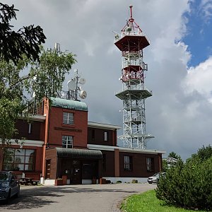Martin Palin na vrcholu Kozákov