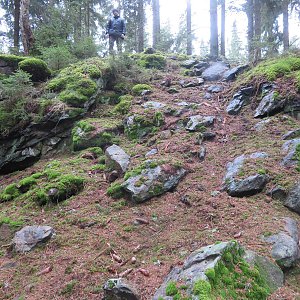 Daniel Ledl na vrcholu Kamenná hora (15.1.2023 12:07)